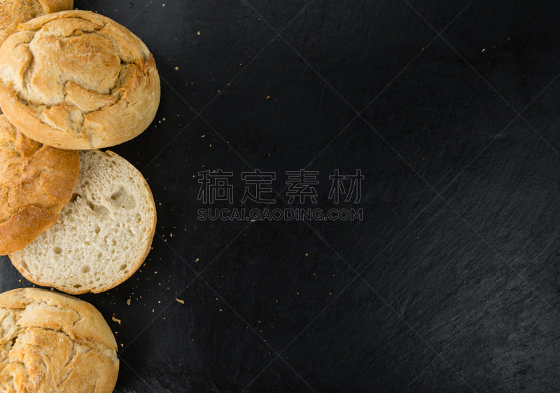 小圆面包,德国,自制的,法式长棍面包,褐色,水平画幅,酵母,折角小面包,传统,膳食