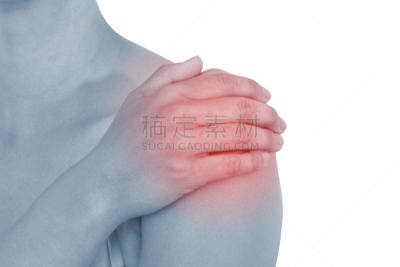肩,痛苦,锐角,平衡折角灯,女人,健康保健,背景分离,一个人,颜色处理,脖子