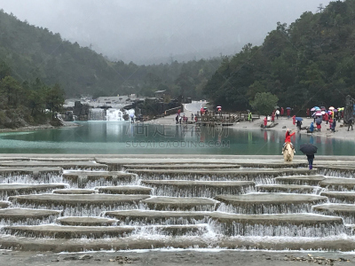 雪,玉龙雪山,山,蓝色,月亮谷,水,美,休闲活动,地名,水平画幅