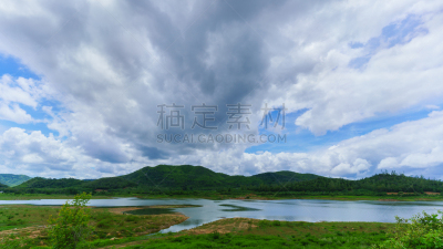 巴蜀,泰国,山,风景,白昼,自然美,水坝,背景,居住区,水库