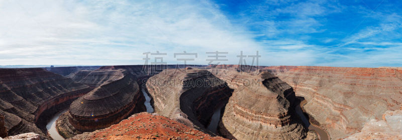 鹅颈州立公园,美国,水,天空,沟壑,高视角,沙子,美洲,美国西部,北美