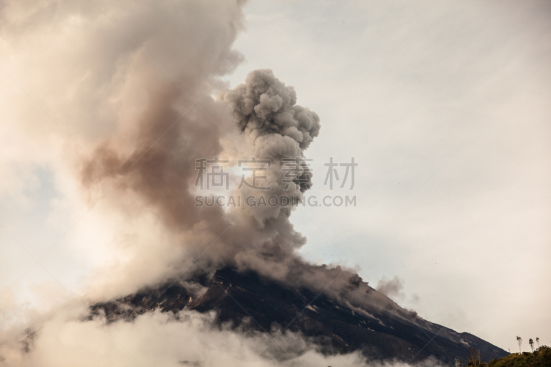 通古拉瓦火山,水平画幅,特写,摄影,行动,活动,爆发