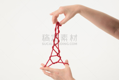 东京塔,水平画幅,翻线游戏,线绳,工艺品,线,四肢,手指,手掌,家畜