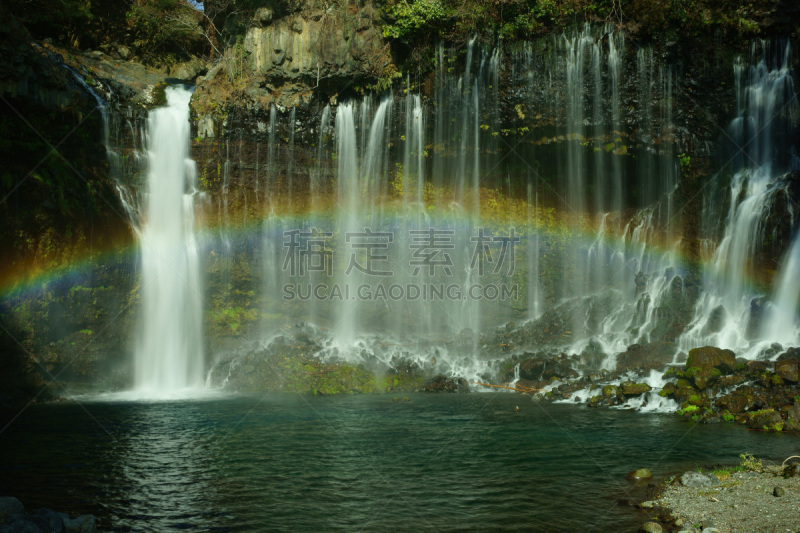 日本,shiraito falls,静冈县,自然,水平画幅,瀑布,无人,户外,冬天,著名景点