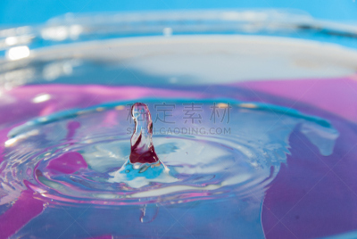 水,水滴,大特写,特写,蓝色,彩色图片,科学实验,纯净,实验室