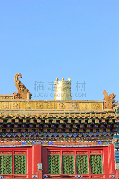 寺庙,特写,铜,屋顶,人的头部,垂直画幅,灵性,古董,传统,动物身体部位