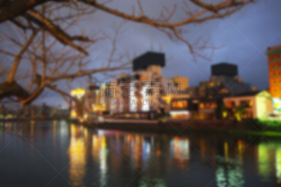 夜晚,抽象,滨水,运动模糊,建筑外部,索尔福德码头,水平画幅,建筑,无人,运河