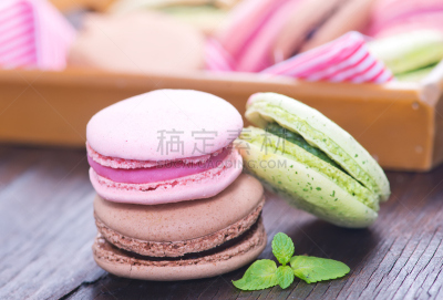 蛋白杏仁饼,褐色,饼干,水平画幅,蛋糕,烘焙糕点,特写,柠檬,甜点心,阶调图片