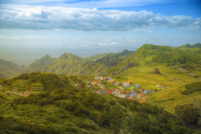 特内里费岛,山,地形,岛,鸡尾酒,西班牙公开赛,金丝雀,美,沟壑,水平画幅