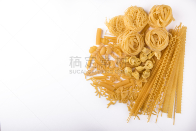 意大利面,米兰世界博览会,意大利饺子,蝴蝶结通心粉,尖管通心粉,水平画幅,无人,配方,地中海美食,肉