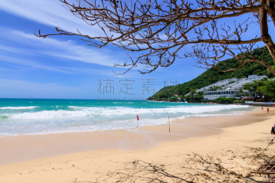 波浪,水,海滩,自然美,热带气候,云,泰国,夏天,户外