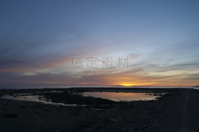 厄尔巴岛,河流,托斯卡纳区,意大利,格罗塞图省,苏打,游艇码头,在之后,动物嘴,日落