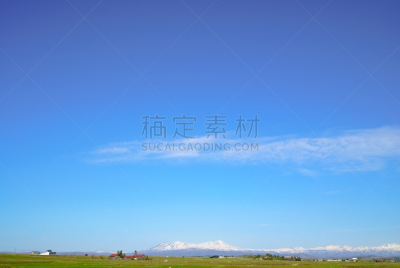 旭川,蓝色,摄像机拍摄角度,留白,超轻型飞机,天空,大雪山国家公园,北海道,水平画幅,雪
