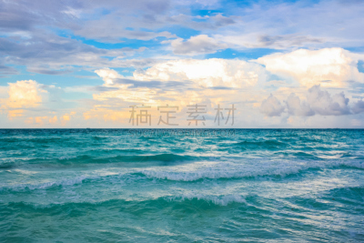 维拉德罗海滩,蓝色,海洋,波浪,云,瓦拉德罗,加勒比海,古巴,水,天空