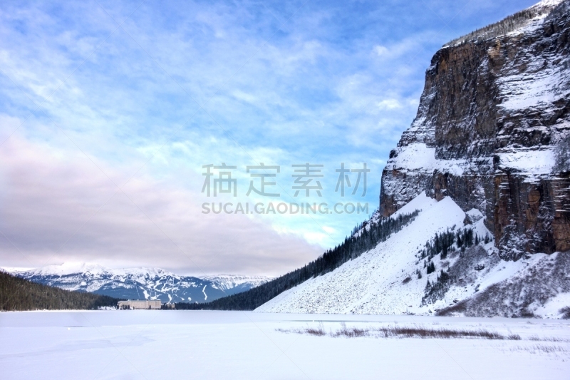 雪,冬天,山,加拿大落基山脉,地形,露易斯湖,高大的,天空,洛矶山脉,休闲活动