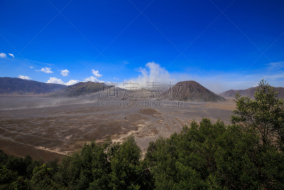 婆罗摩火山,山,火山,泗水,滕格尔火山,bromo-tengger-semeru national park,东爪哇,火山喷口,水平画幅,火山地形