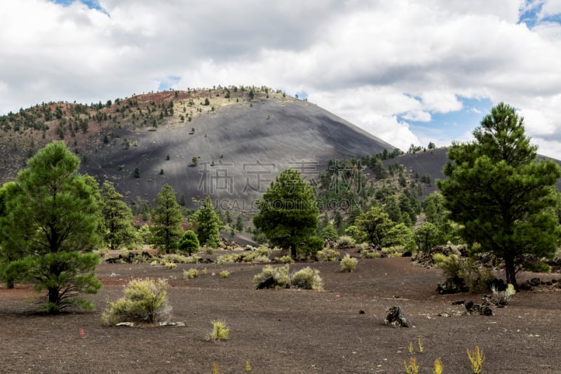 火山渣锥,落火山渣锥,公园,水平画幅,山,火山地形,户外,美洲,秃树,美国西南部