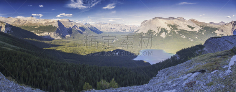 全景,山口,契努克狗,冰原大道,纯净,班夫,主干路,天空,美,洛矶山脉