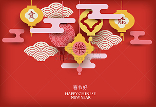 中国灯笼,春节,2018,象形文字,中国元宵节,狗年,纸灯笼,新的,季节,传统