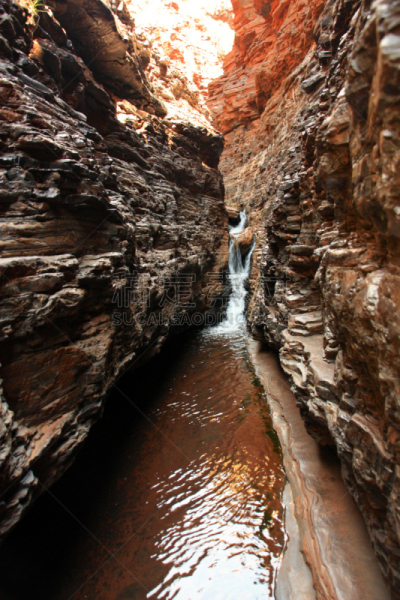 西澳大利亚,温诺峡谷,the pilbara,垂直画幅,沟壑,沙子,旅行者,夏天,户外,湖