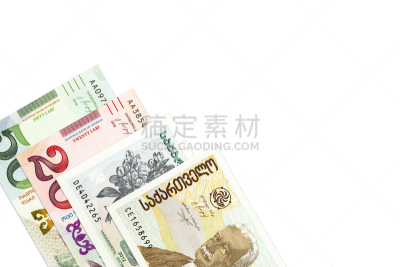 格鲁吉亚,背景聚焦,堆,水平画幅,无人,符号,金融,欧洲,有钱能使鬼推磨,金融和经济