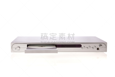 白色背景,dvd机,分离着色,disk,水平画幅,进行中,银色,背景分离,现代,开着的