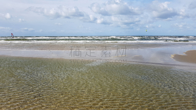 丹麦,海滩,自然,平坦的,图像,海洋,罗莫,瓦登海.,无人,海岸线