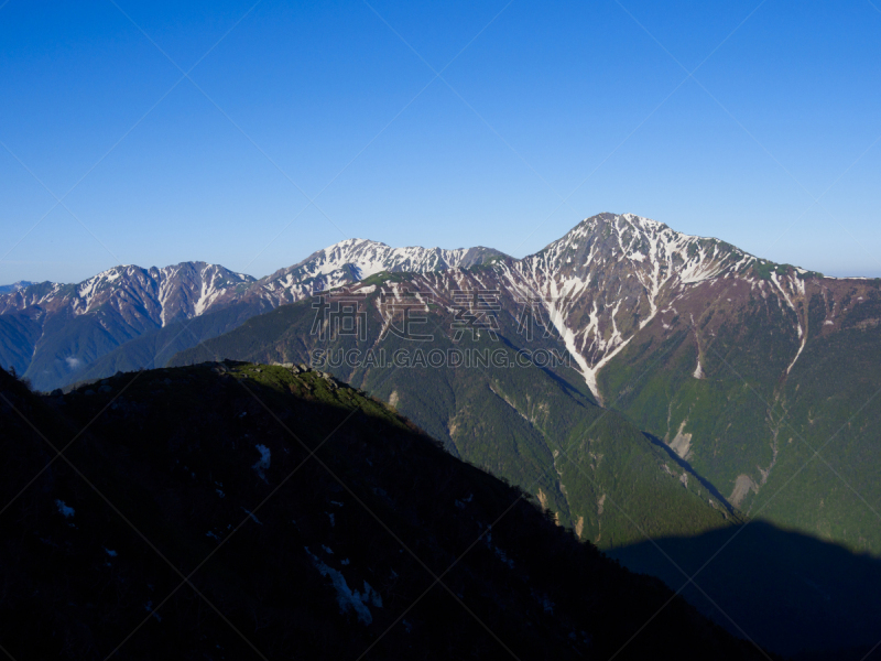 日本阿尔卑斯山脉,山,自然,风景,全景,图像,国家公园,赤石山脉,无人,山梨县