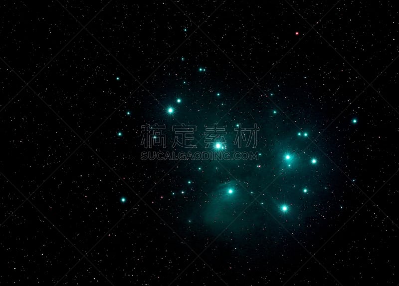 the pleiades,七姐妹,天空,星系,望远镜,水平画幅,夜晚,无人,科学,星云