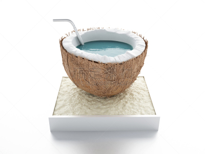 椰子,夏天,概念,天堂,夏威夷大岛,水,美,水平画幅,形状,沙子