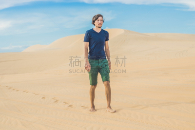 越南,沙漠,男人,美奈,天空,瓦萨学院,水平画幅,山,沙子,哈尔滨