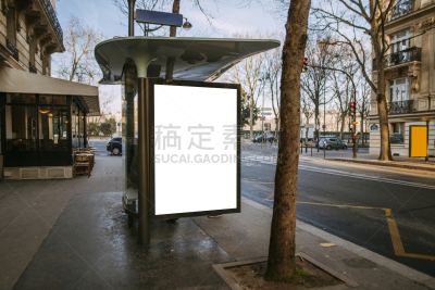 公共汽车站,布告栏,路边,郊区,留白,新的,灵感,水平画幅