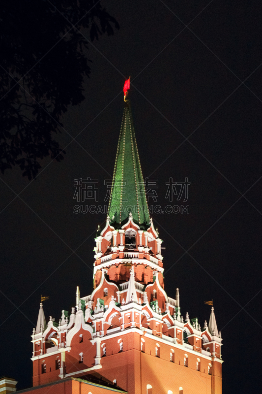 The Trinity Tower of Kremlin in red square, Moscow, Russia