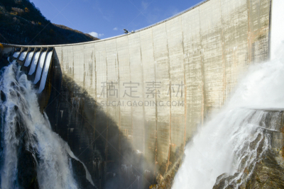 水坝,意大利,部分,自然,水平画幅,建筑,无人,欧洲,夏天,水库