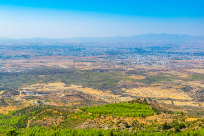 城堡,尼可西亚,航拍视角,塞浦路斯,城市生活,希腊,屋顶,地中海,夏天,户外