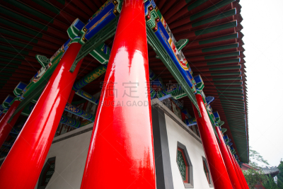 建筑业,大特写,唐朝,西安,陕西省,过道,艺术,水平画幅,门廊,古老的