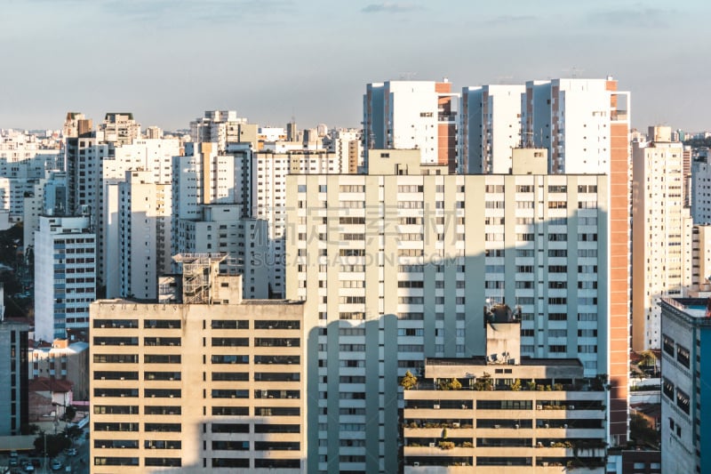 巴西,建筑外部,圣保罗州,保里斯达大道,南美,天空,市区路,加拉卡斯保利斯塔人,草,居住区