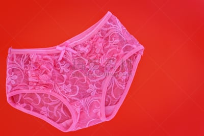 短灯笼裤,花边,粉色,妇女问题,红色背景,美,水平画幅,纺织品,蝴蝶结