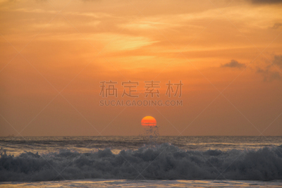 波浪,海浪,水平画幅,巴厘岛,无人,户外,美洲,乌鲁瓦度,印度尼西亚,日落