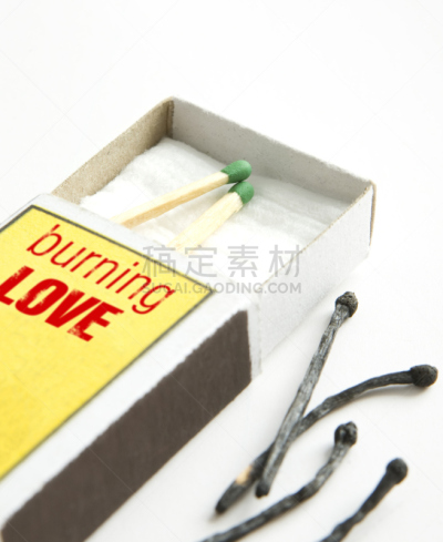 想法,垂直画幅,红色,无人,黄色,盒子,火柴盒,烧毁的,火柴,爱