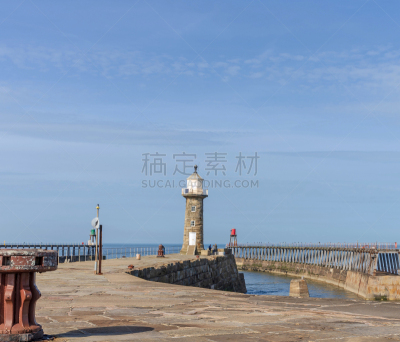 灯塔楼,码头,惠特比市,海港,云,英国,英格兰,著名景点,窗户,阴影