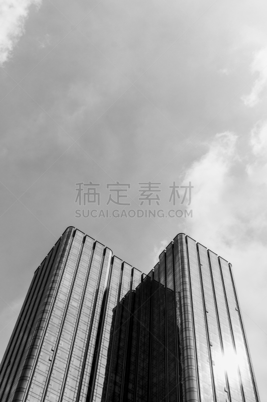 塔,部分,泰晤士广场,黑白图片,垂直画幅,天空,新的,明亮,都市风景,现代