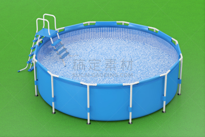 水,蓝色,梯子,移动式,游泳池,三维图形,圆形,户外,边框,水平画幅