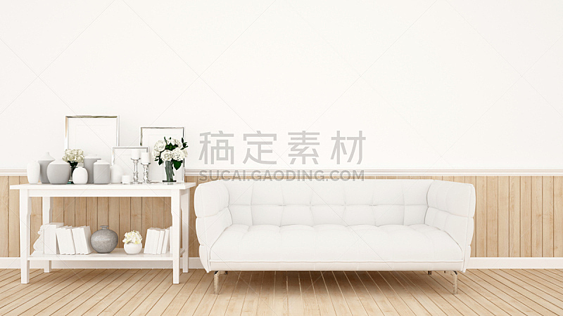 沙发,白色,三维图形,公寓,室内,住宅内部,起居室,住宅房间,简单,装饰