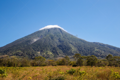 岛,火山,康塞普西翁,尼加拉瓜,看风景,自然,湖岸,水平画幅,山,地质学