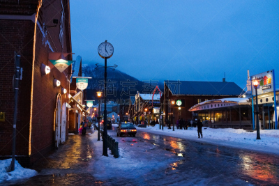 Snow village