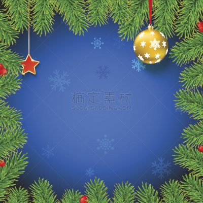 球体,红色,浆果,杉树,背景,枝,新年,花环,华丽的
