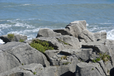 多层效果,岩层,punakaiki,呼吸孔,水,薄烤饼,水平画幅,形状,风化的,石灰石