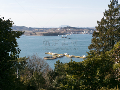 公园,韩国,城市,丽水,海湾,看风景,海岸线,湖,朝鲜半岛,水湾