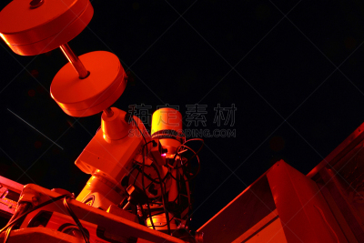 望远镜,国际空间站,天文望远镜,红色,太空,白色,水平画幅,无人,暗色,卫星